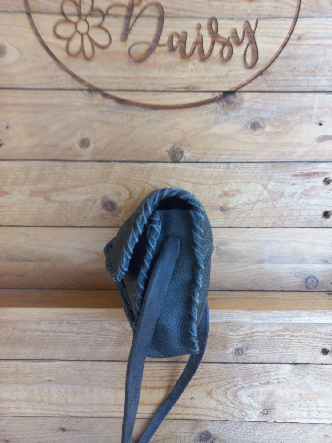 Buckled Flap Clutch Bag - Rustic Daisy