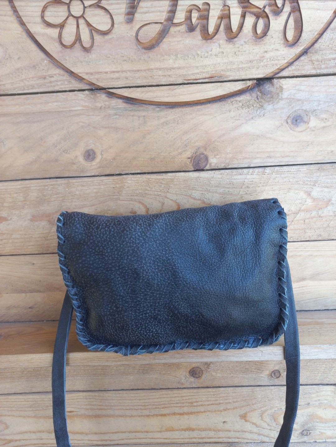 Buckled Flap Clutch Bag - Rustic Daisy